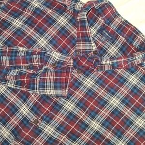 Croft & Barrow Men's Plaid Flannel Button Down Shirt Long Sleeve Casual Size XXL